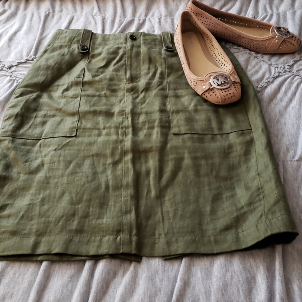 JCREW linen skirt